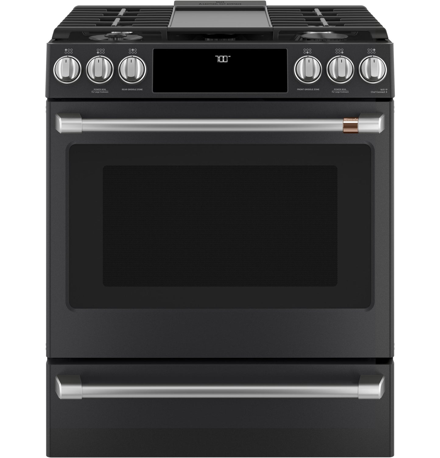 CAFE CGS700P3MD1 Cafe 30"" Slide-in Front Control Gas Oven With Convection RANG...