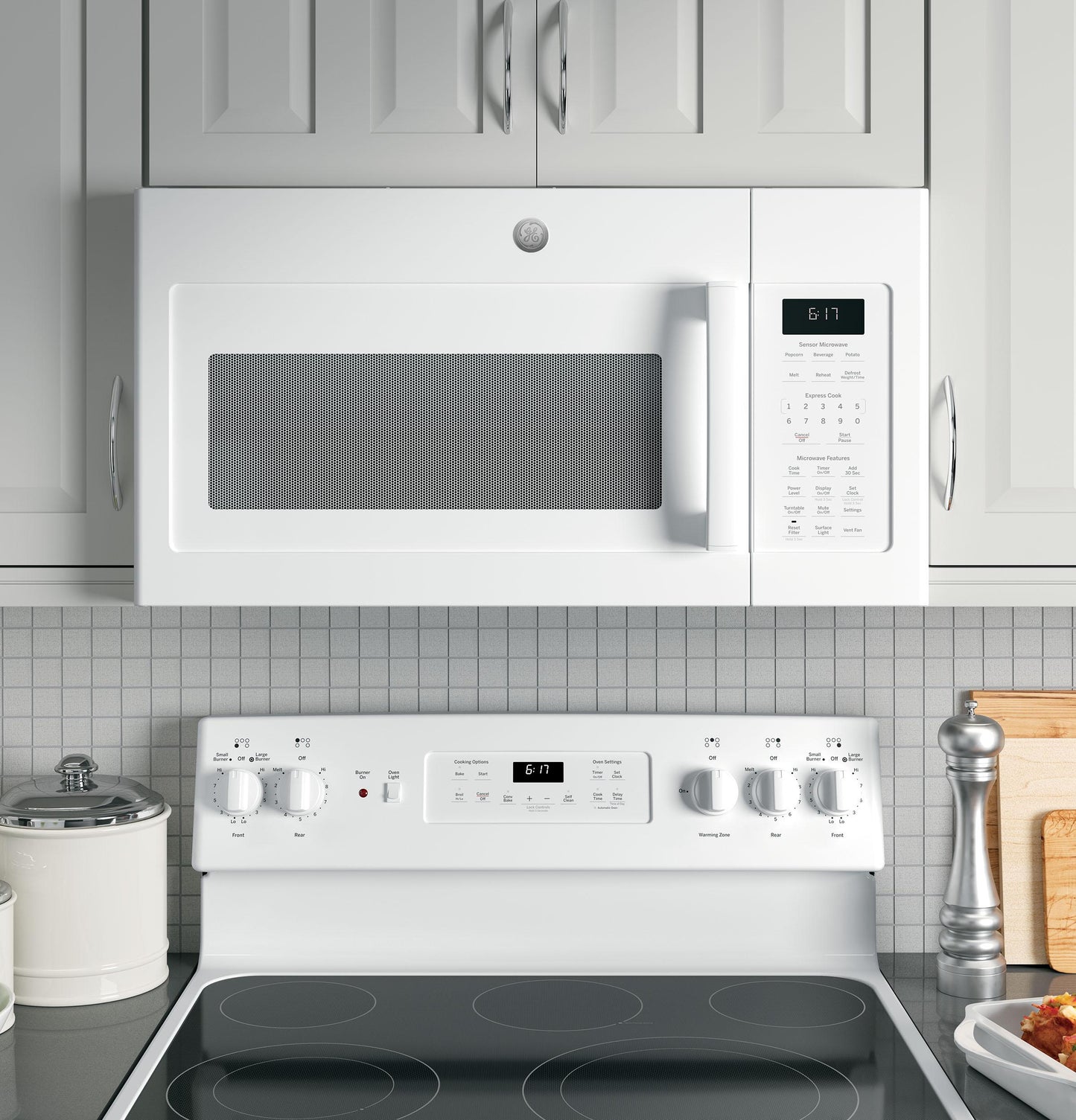 GE APPLIANCES JVM6175DKWW Ge Series 1.7 Cu. Ft. Over-the-range Sensor Microwave Oven