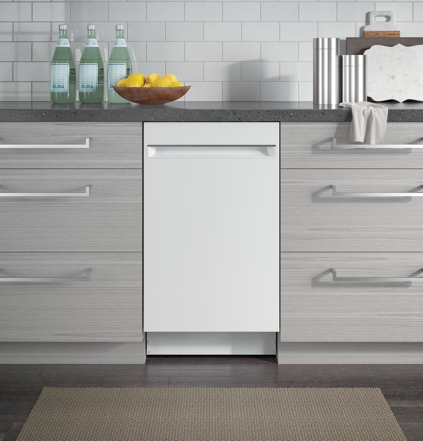 GE APPLIANCES PDT145SGLWW GE Profile 18"" Built-in Dishwasher
