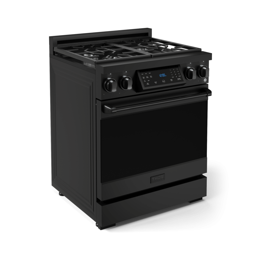 THOR KITCHEN RSG30BLP 30 Inch Professional Lp Range With Tilt Panel Touch Control In BLAC...
