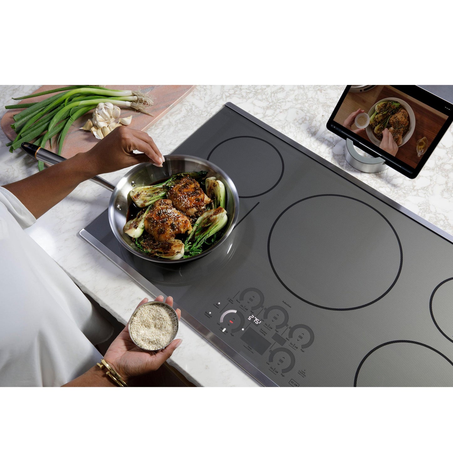 CAFE CHP90362TSS Cafe Series 36"" Built-in Touch Control Induction Cooktop