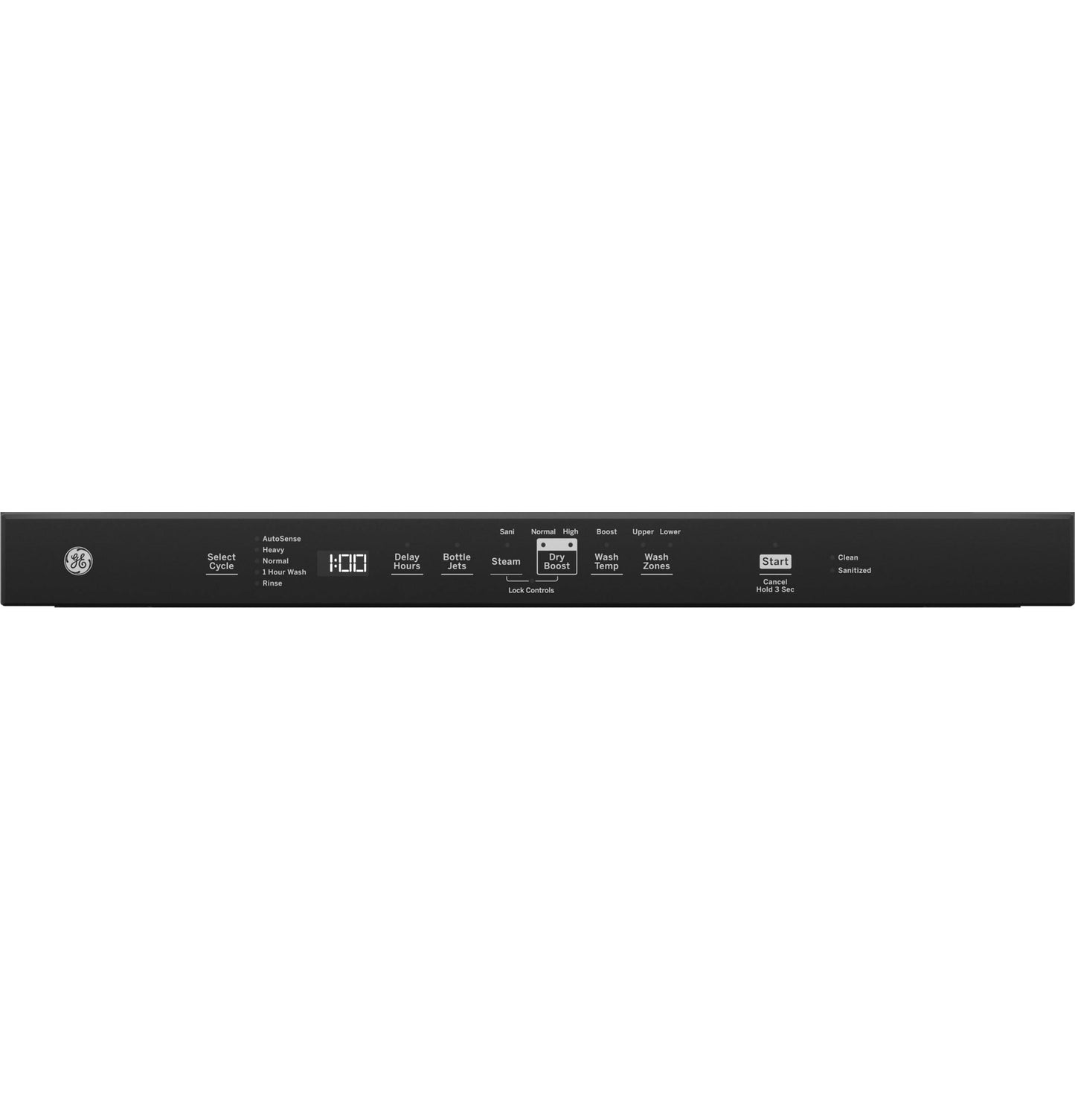 GE APPLIANCES GDT630PGRBB Ge Top Control With Plastic Interior Dishwasher With Sanitize CY...
