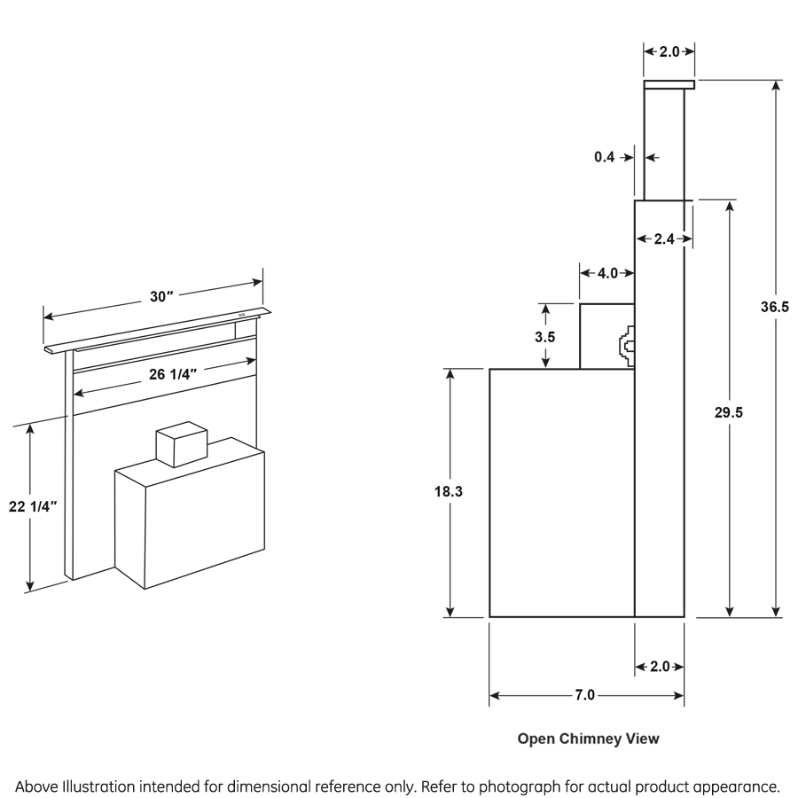 GE APPLIANCES UVD6301DPBB GE Appliances Universal 30"" Telescopic Downdraft System