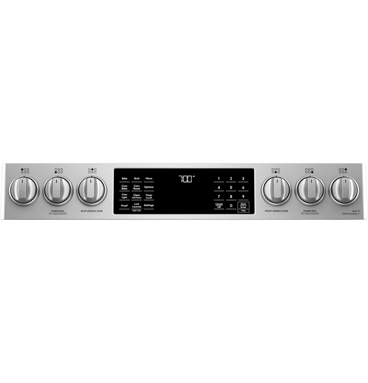 CAFE CGS700P2MS1 Cafe 30"" Slide-in Front Control Gas Oven With Convection Range