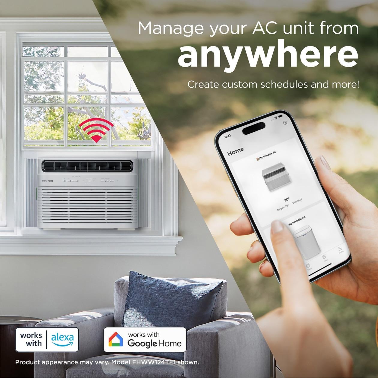FRIGIDAIRE FHWW184WE2 Frigidaire 18,000 BTU Window Room Air Conditioner With Wi-fi