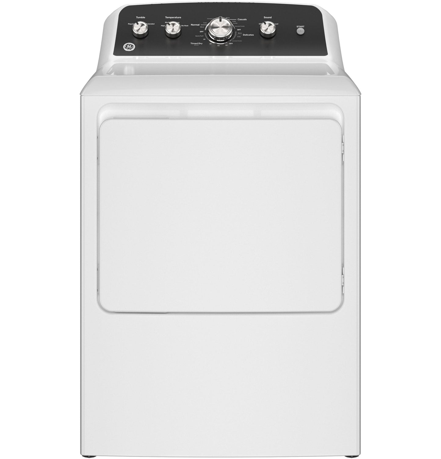GE APPLIANCES GTD48EASWWB Ge 7.2 Cu. Ft. Capacity Electric dryer With Up To 120 FT....