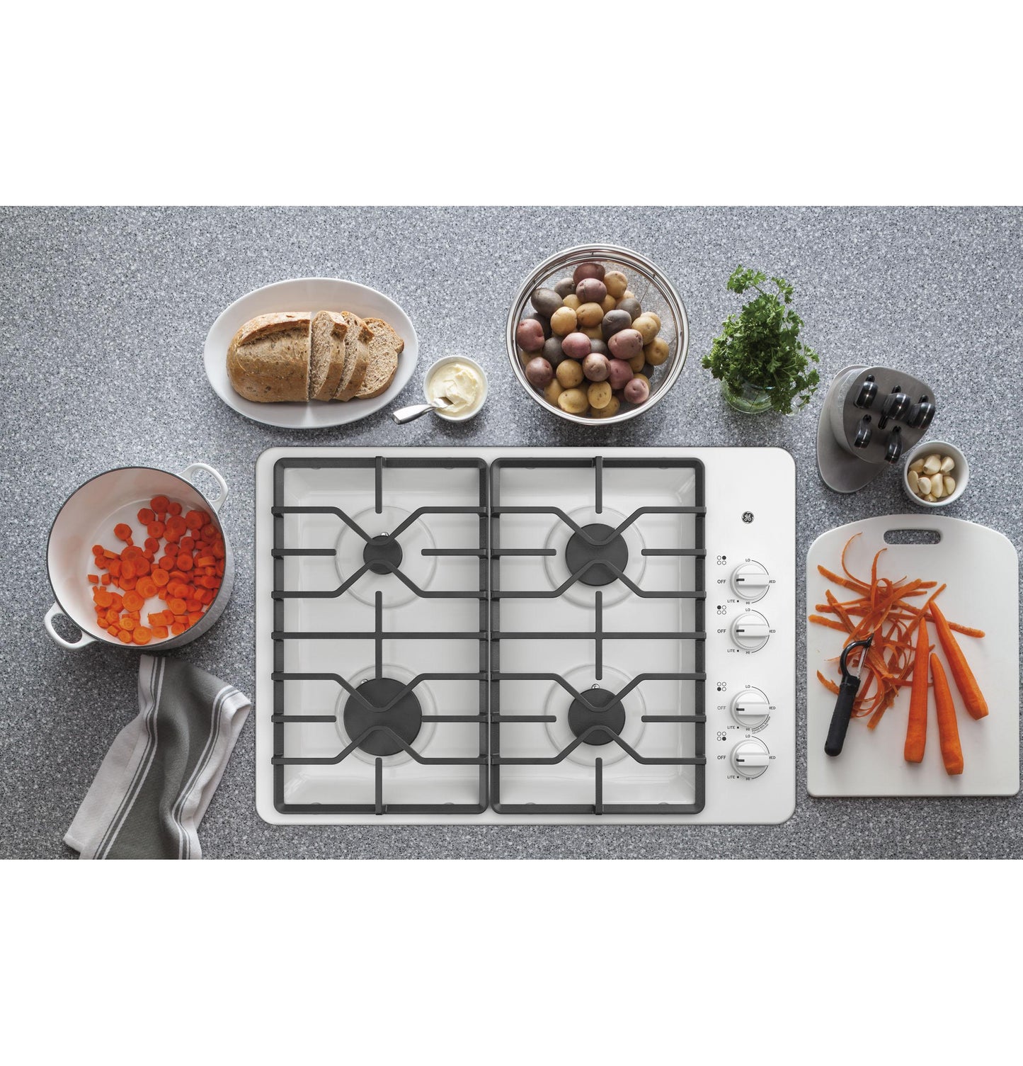 GE APPLIANCES JGP3030DLWW Ge 30"" Built-in Gas Cooktop