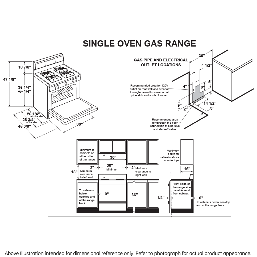 HOTPOINT RGBS400DMWW Hotpoint 30"" Free-standing Standard Clean Gas Range