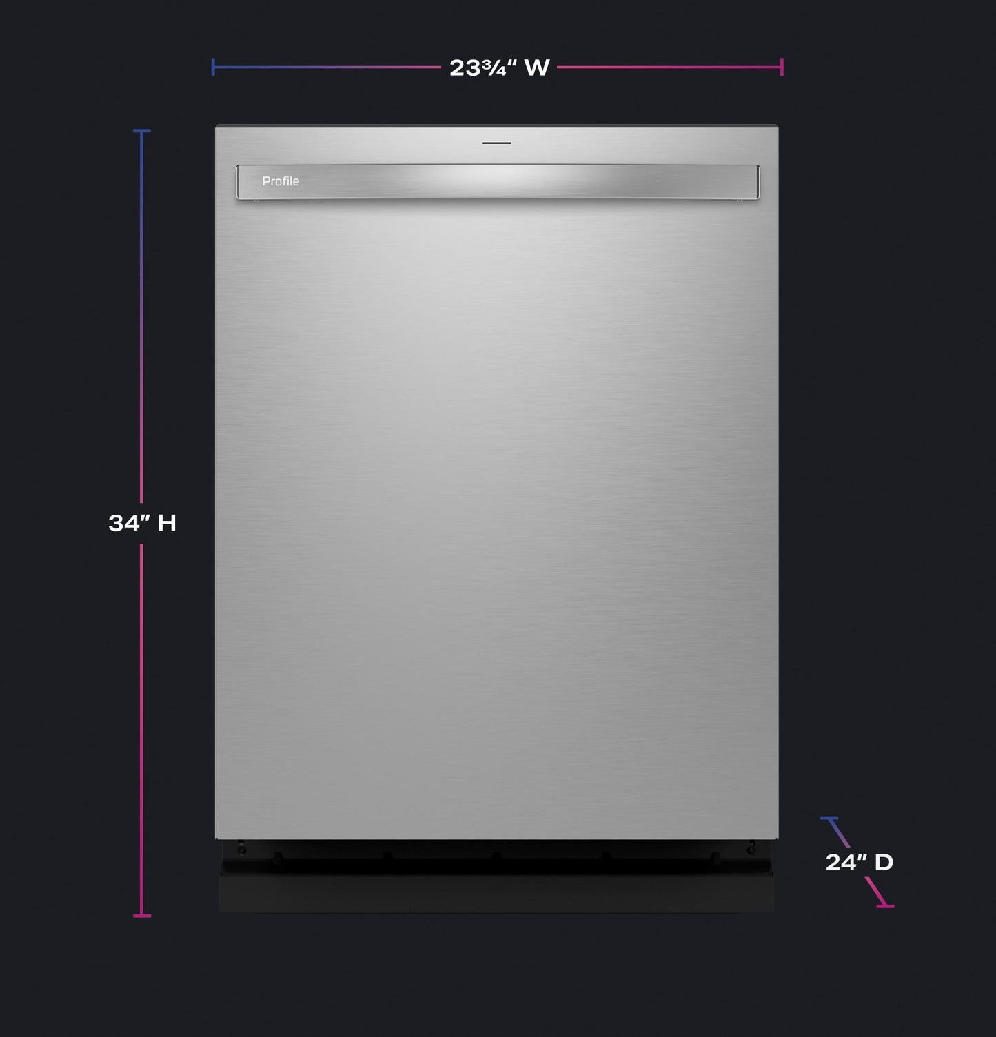 GE APPLIANCES PDT715SYVFS GE Profile Fingerprint Resistant Top Control With Stainless STE...