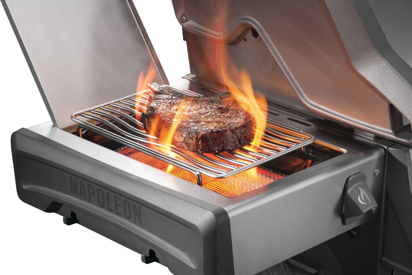 NAPOLEON BBQ RP625SIBNSS2 Rogue Pro 625 Sib With Infrared Side Burner , Natural Gas, STAINLES...