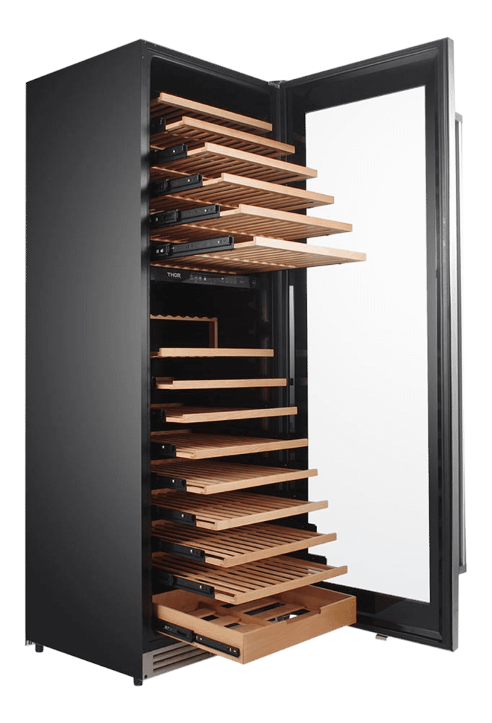 THOR KITCHEN TWC2403DI Thor Kitchen - 162 Bottle Dual Zone Freestanding Wine Cooler