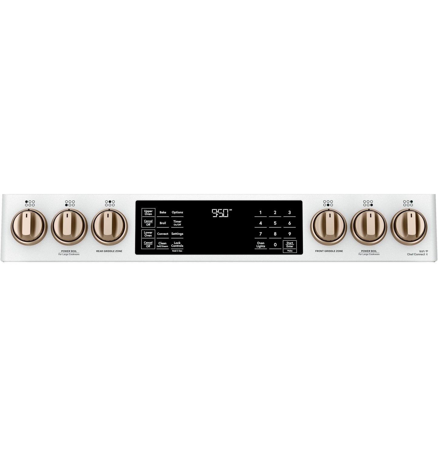 CAFE C2S950P4MW2 Cafe 30"" Slide-in Front Control Dual-fuel Double Oven With CO...