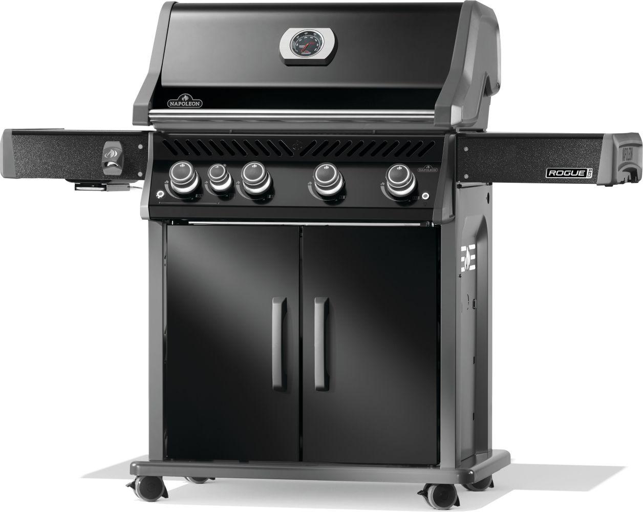 NAPOLEON BBQ RP525SIBPK2 Rogue Pro 525 Sib With Infrared Side Burner , Propane, Black