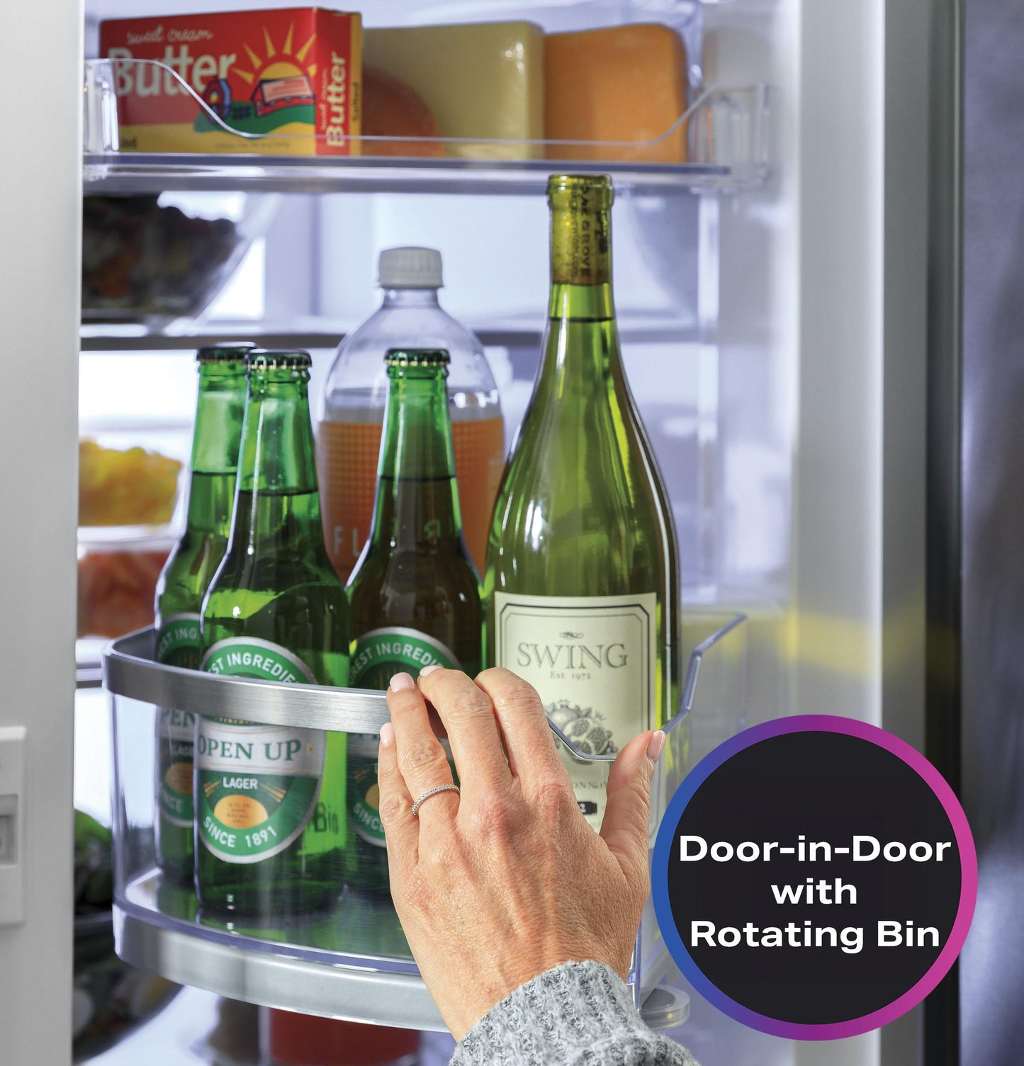 GE APPLIANCES PXD22BYPFS GE Profile 22.4 Cu. Ft. Smart Counter-depth Fingerprint RESISTA...