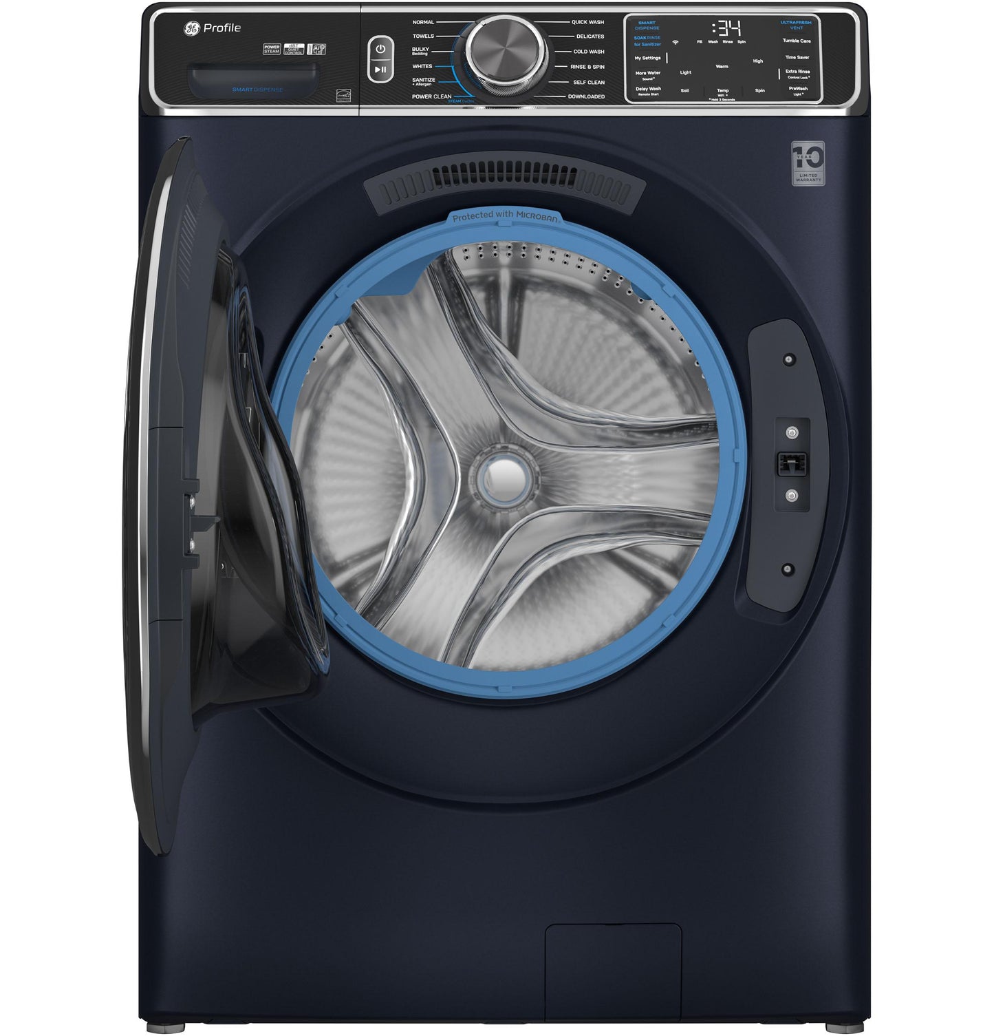 GE APPLIANCES PFW870SPVRS GE Profile 5.3 Cu. Ft. Capacity Smart Front Load Energy STAR...