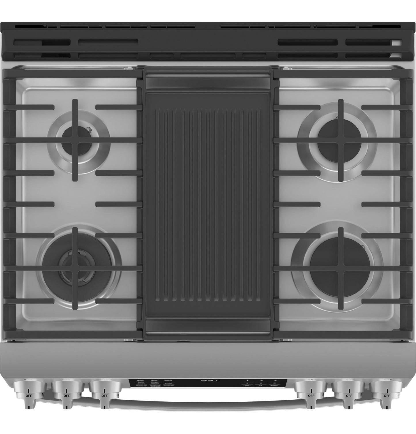 GE APPLIANCES PGS930YPFS GE Profile 30"" Smart Slide-in Front-control Gas Fingerprint RES...