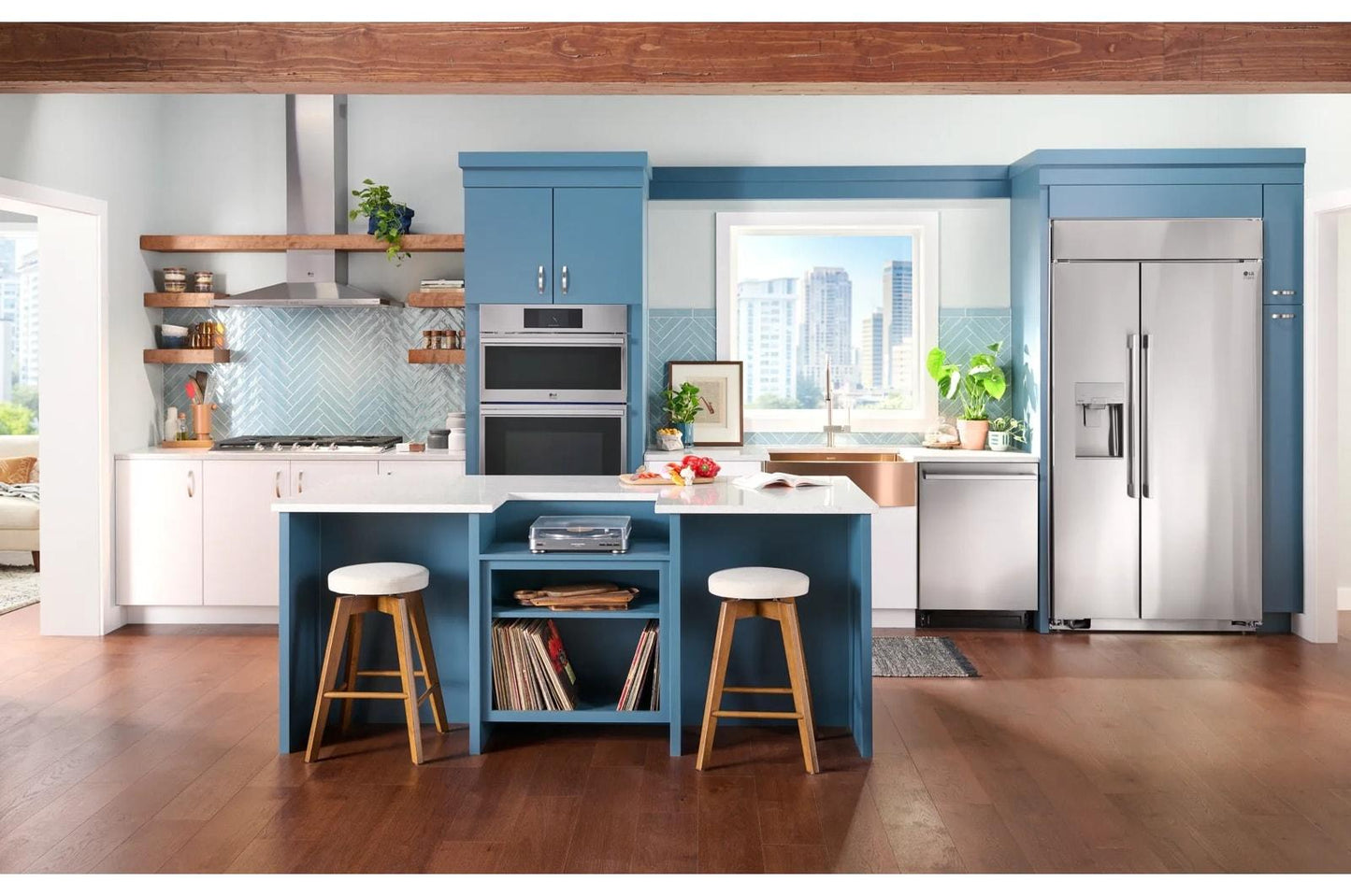 LG SRSXB2622S LG Studio 26 Cu. Ft. Smart Side-by-side Built-in Refrigerator With ...