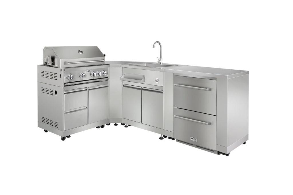 THOR KITCHEN MK01SS304 Thor Kitchen Outdoor Kitchen Sink Cabinet In Stainless Steel