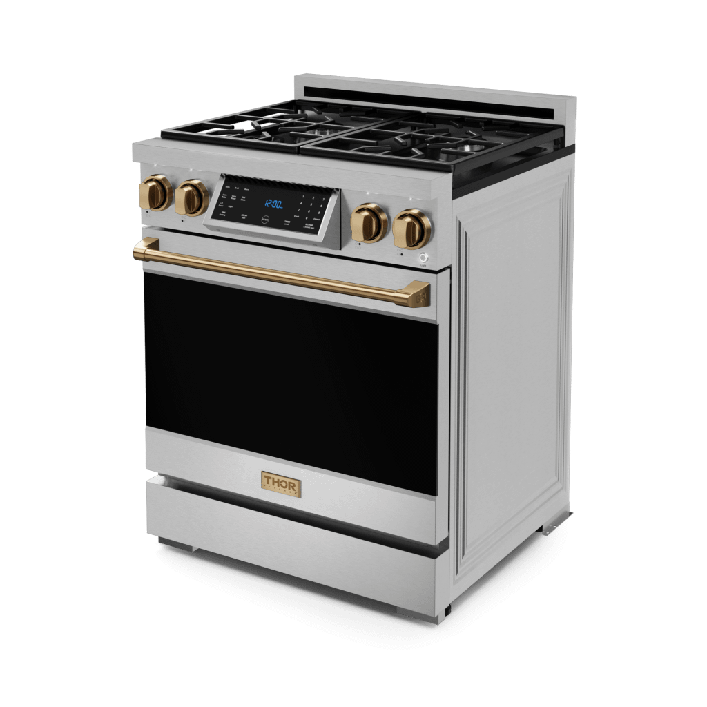THOR KITCHEN RSG30BRZ 30 Inch Professional Gas Range With Tilt Panel Touch Control In STA...