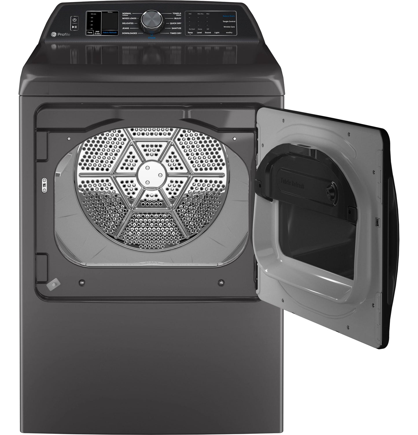 GE APPLIANCES PTD90EBPTDG GE Profile 7.3 Cu. Ft. Capacity Smart Electric Dryer With FABRI...
