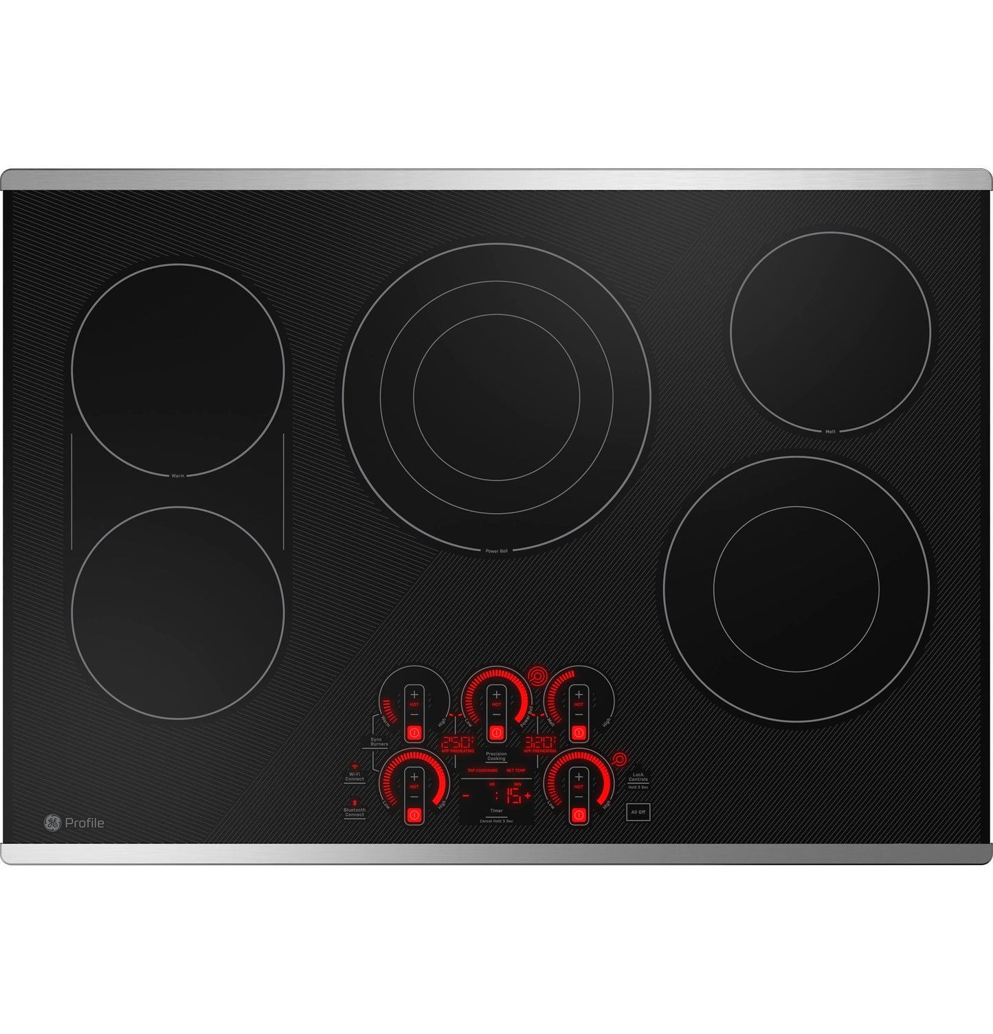 GE APPLIANCES PEP9030STSS GE Profile 30"" Built-in Touch Control Electric Cooktop