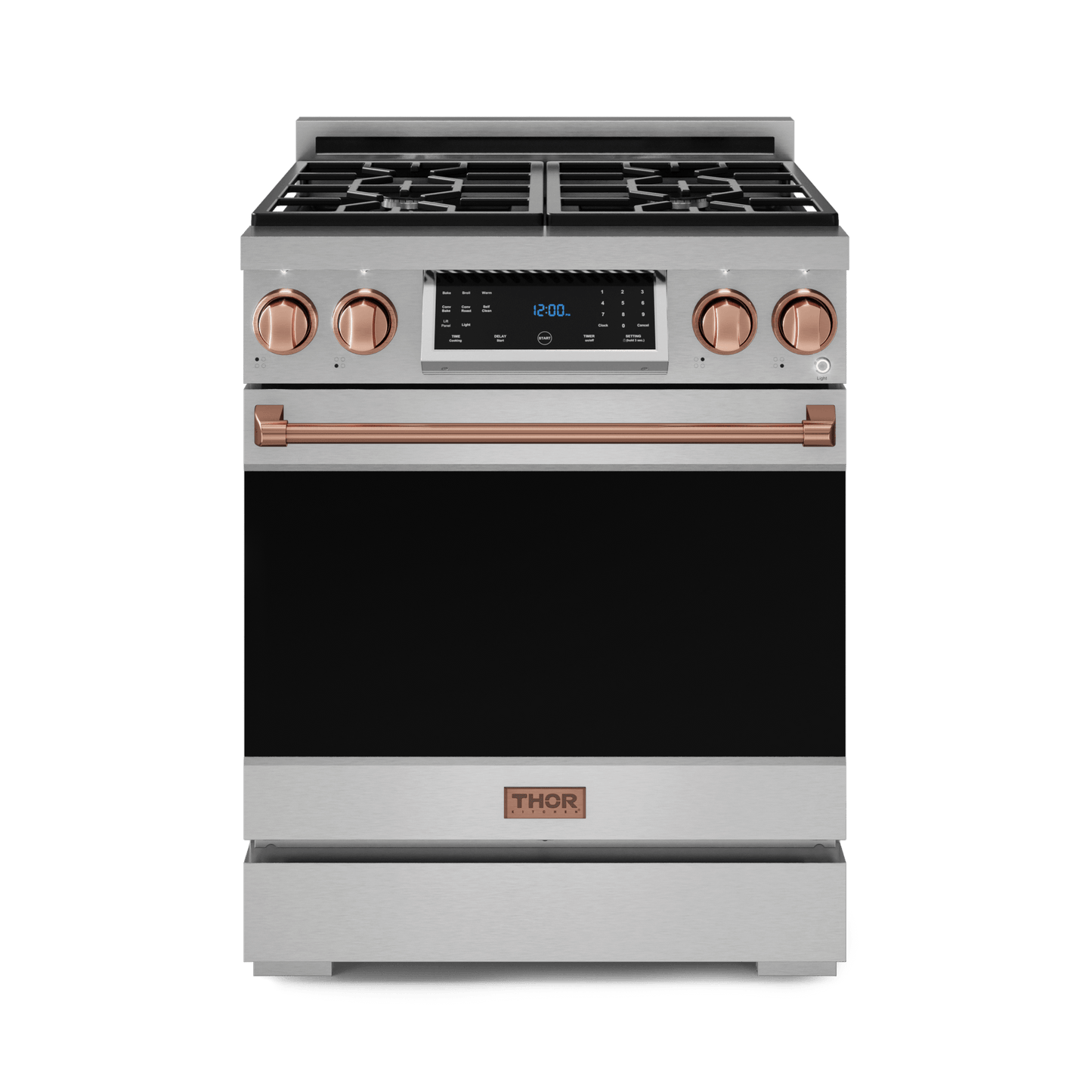 THOR KITCHEN RSG30RSG 30 Inch Professional Gas Range With Tilt Panel Touch Control In STA...