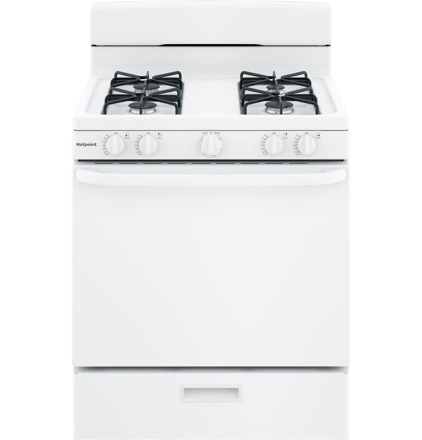 HOTPOINT RGBS300DMWW Hotpoint 30"" Free-standing Gas Range