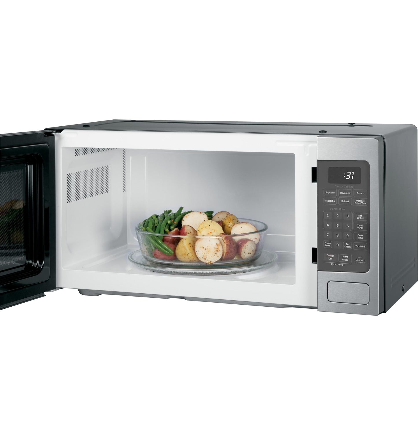 GE APPLIANCES PCHK11S1WSS GE Profile 1.1 Cu. Ft. Countertop Microwave Oven