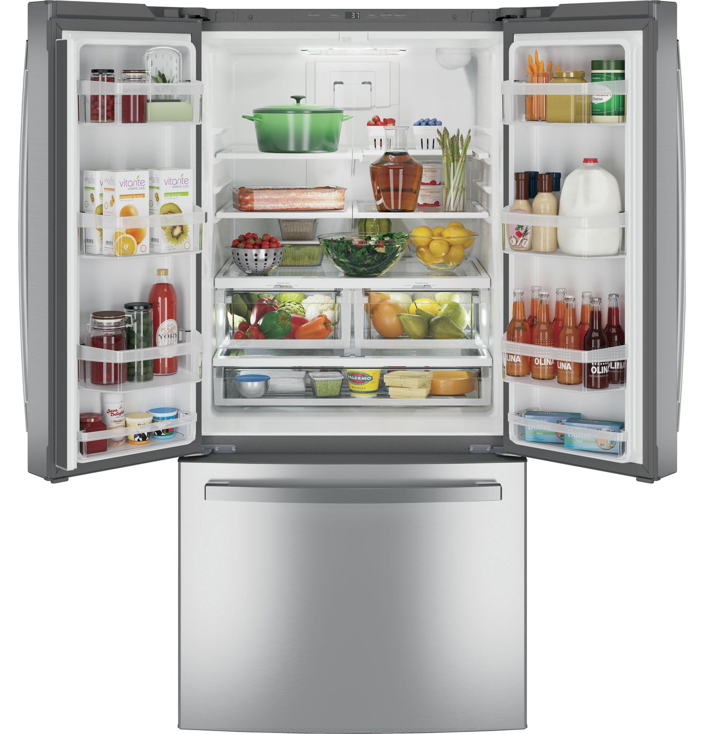 GE APPLIANCES GNE25JYKFS Ge Energy Star 24.7 Cu. Ft. French-door Refrigerator