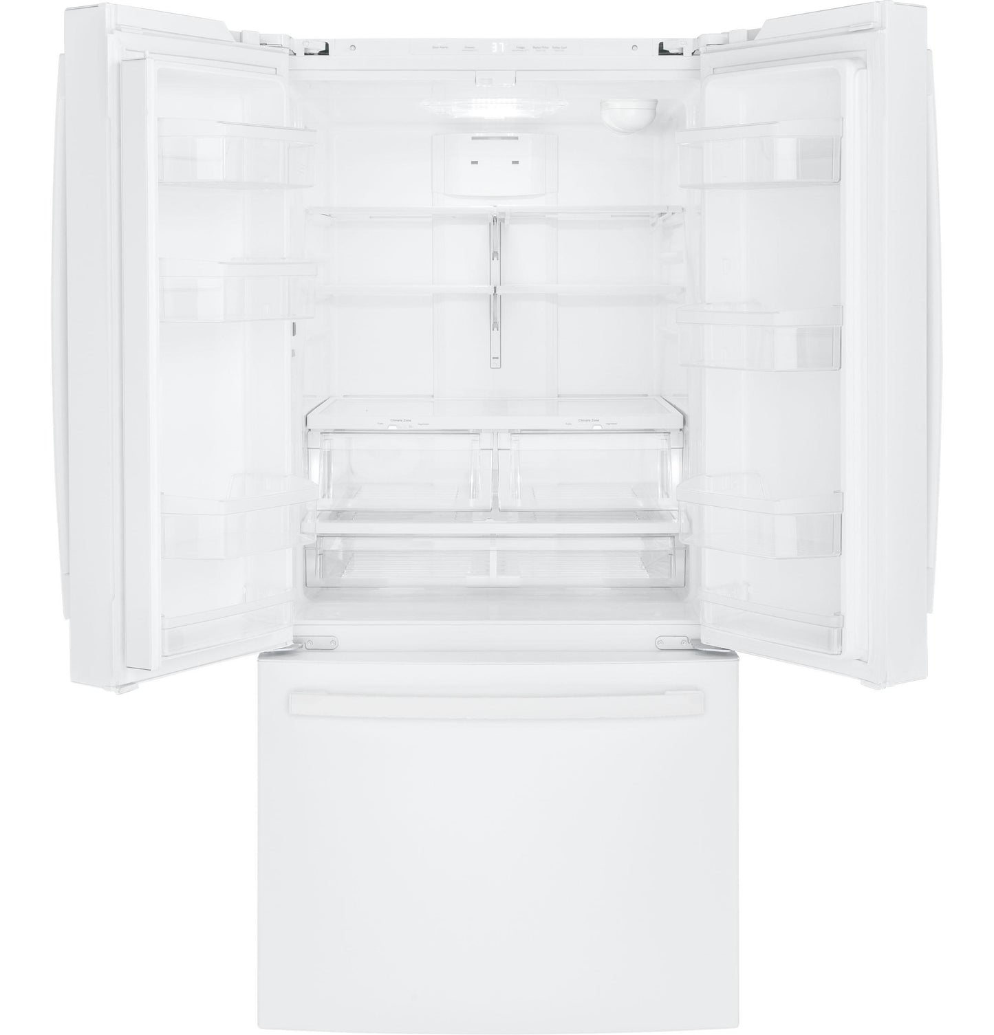 GE APPLIANCES GWE19JGLWW Ge Energy Star 18.6 Cu. Ft. Counter-depth French-door REFRIGE...