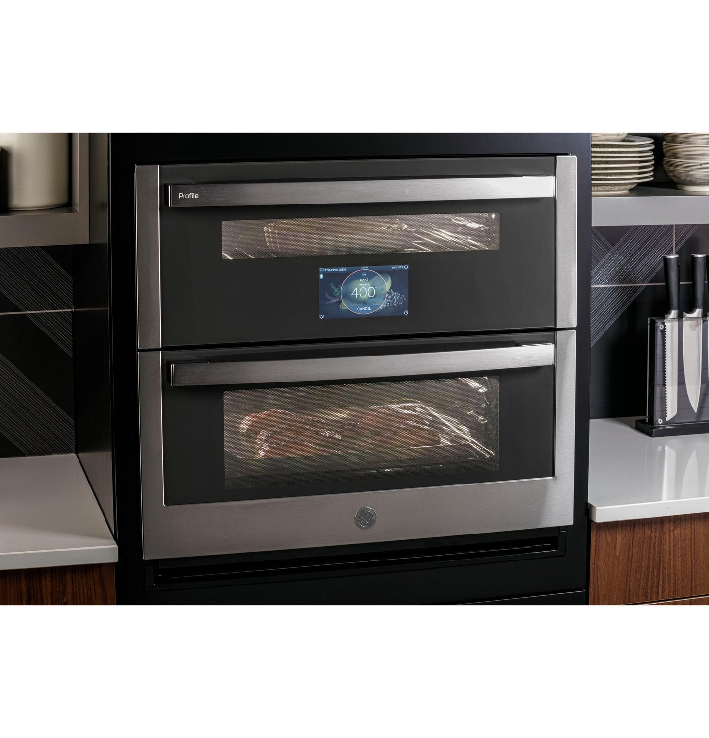 GE APPLIANCES PTS9200SNSS GE Profile 30"" Smart Built-in Twin Flex Convection Wall Oven