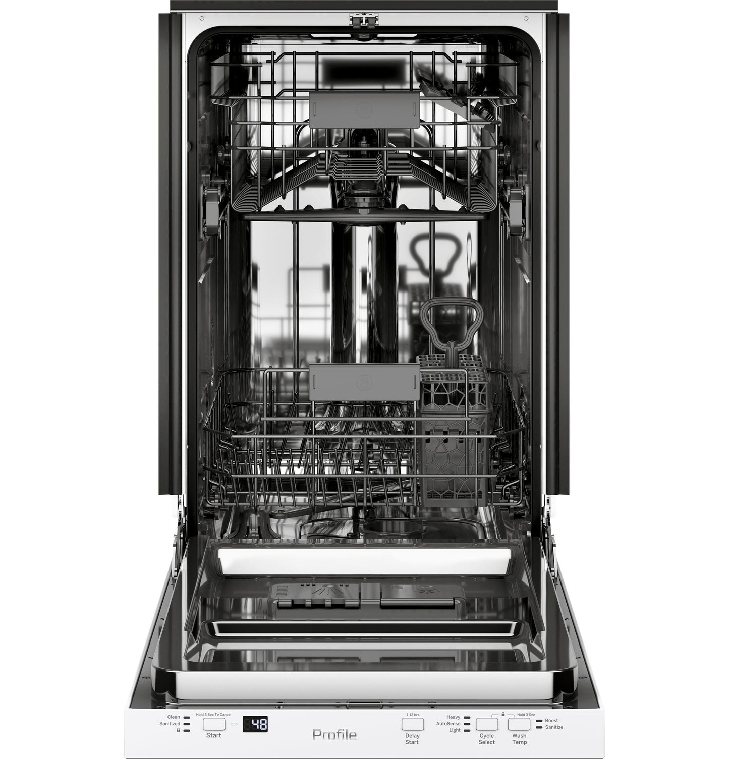 GE APPLIANCES PDT145SGLWW GE Profile 18"" Built-in Dishwasher