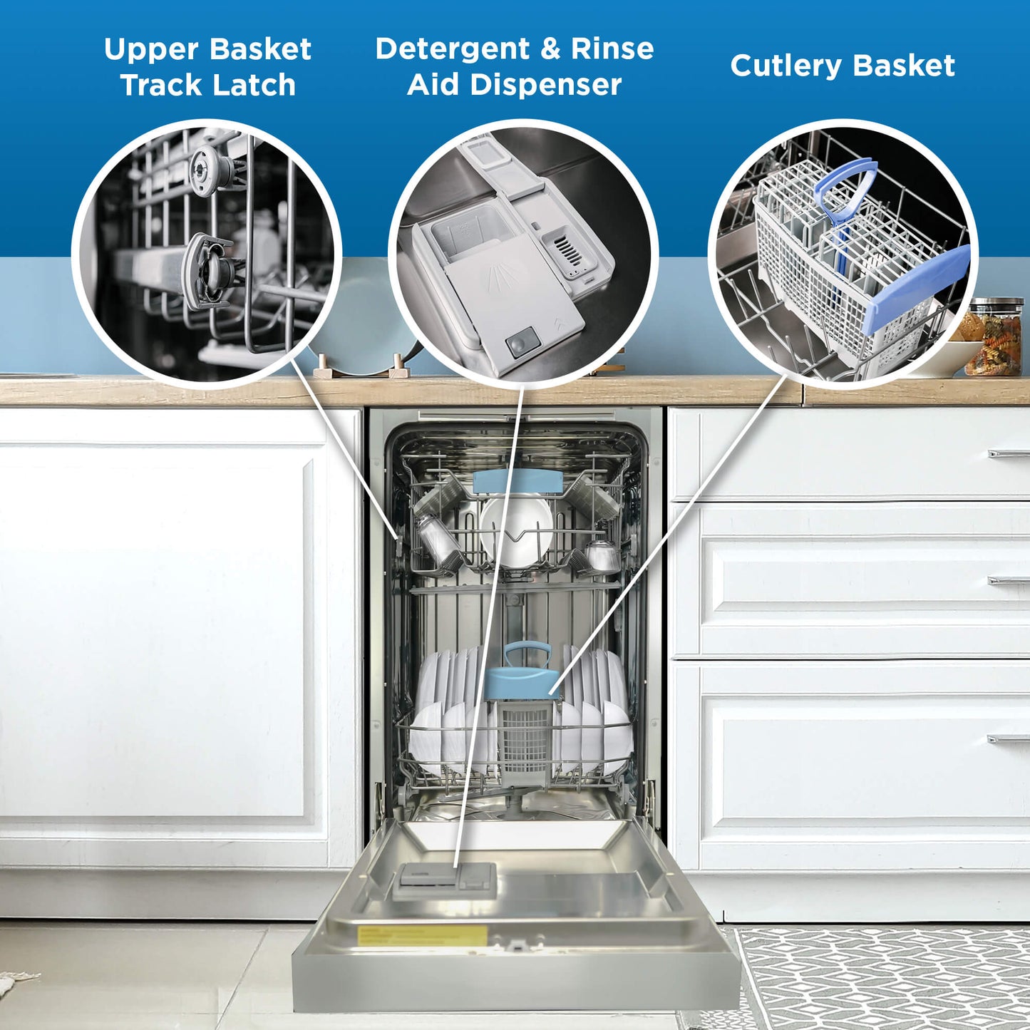 DANBY DDW18D1ESS Danby 18"" Electronic Dish Washer Stainless Steel