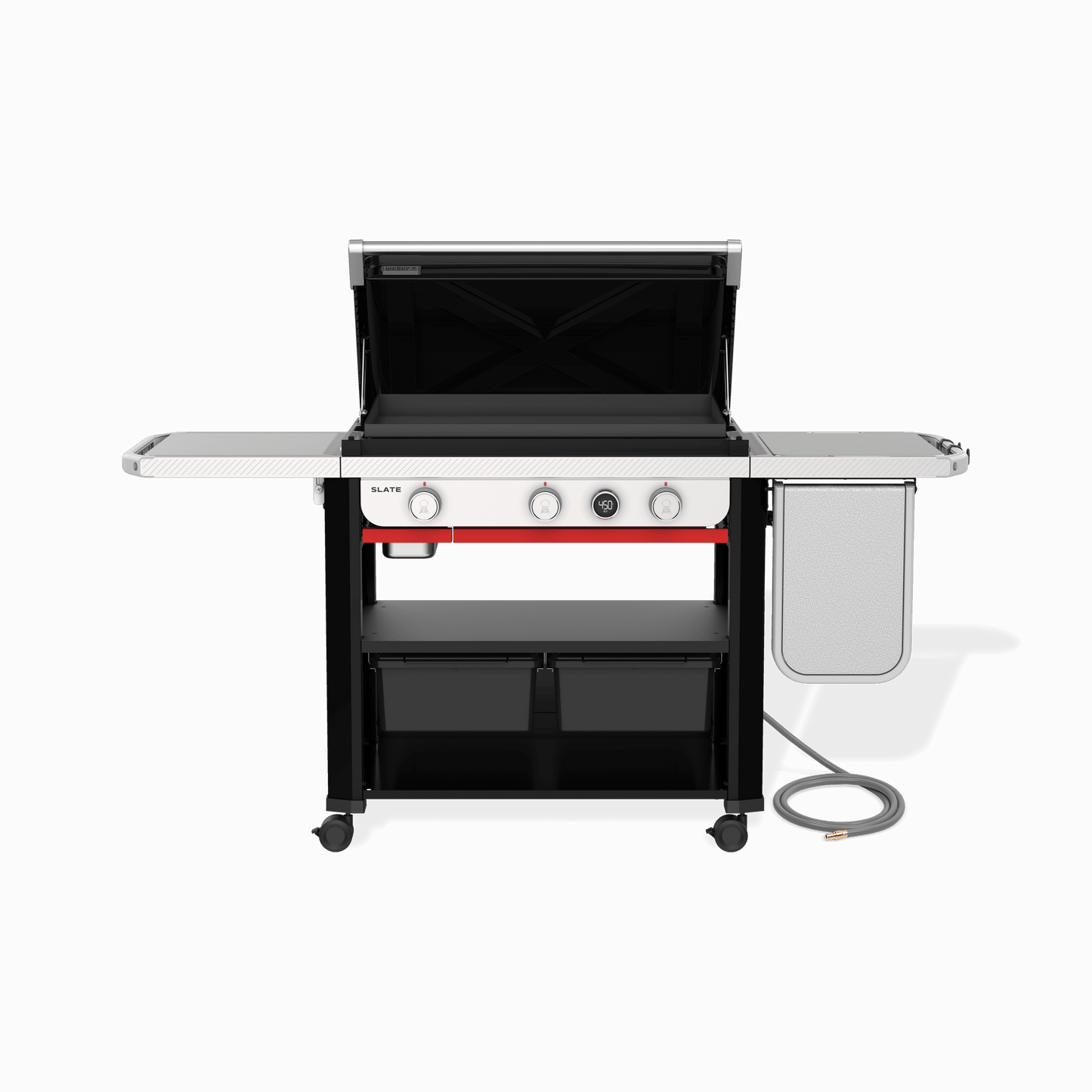 WEBER 1500420 Slate 30"" Rust-resistant Griddle With Extendable Side Table (NA...