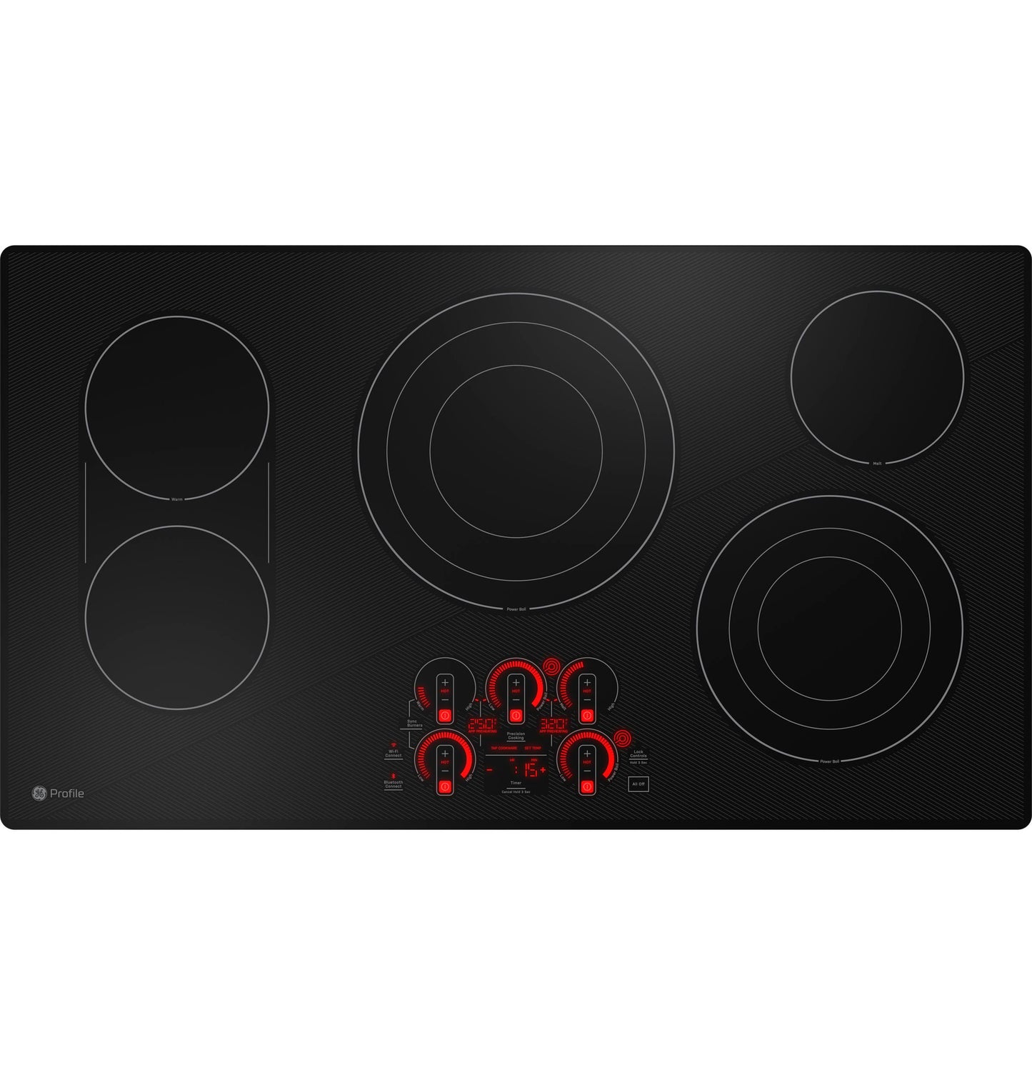 GE APPLIANCES PEP9036DTBB GE Profile 36"" Built-in Touch Control Cooktop