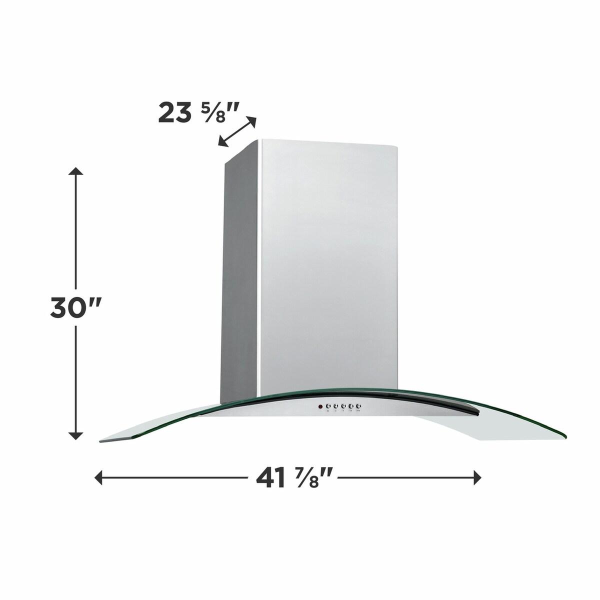 FRIGIDAIRE FHPC4260LS Frigidaire 42"" Glass Canopy Island Hood