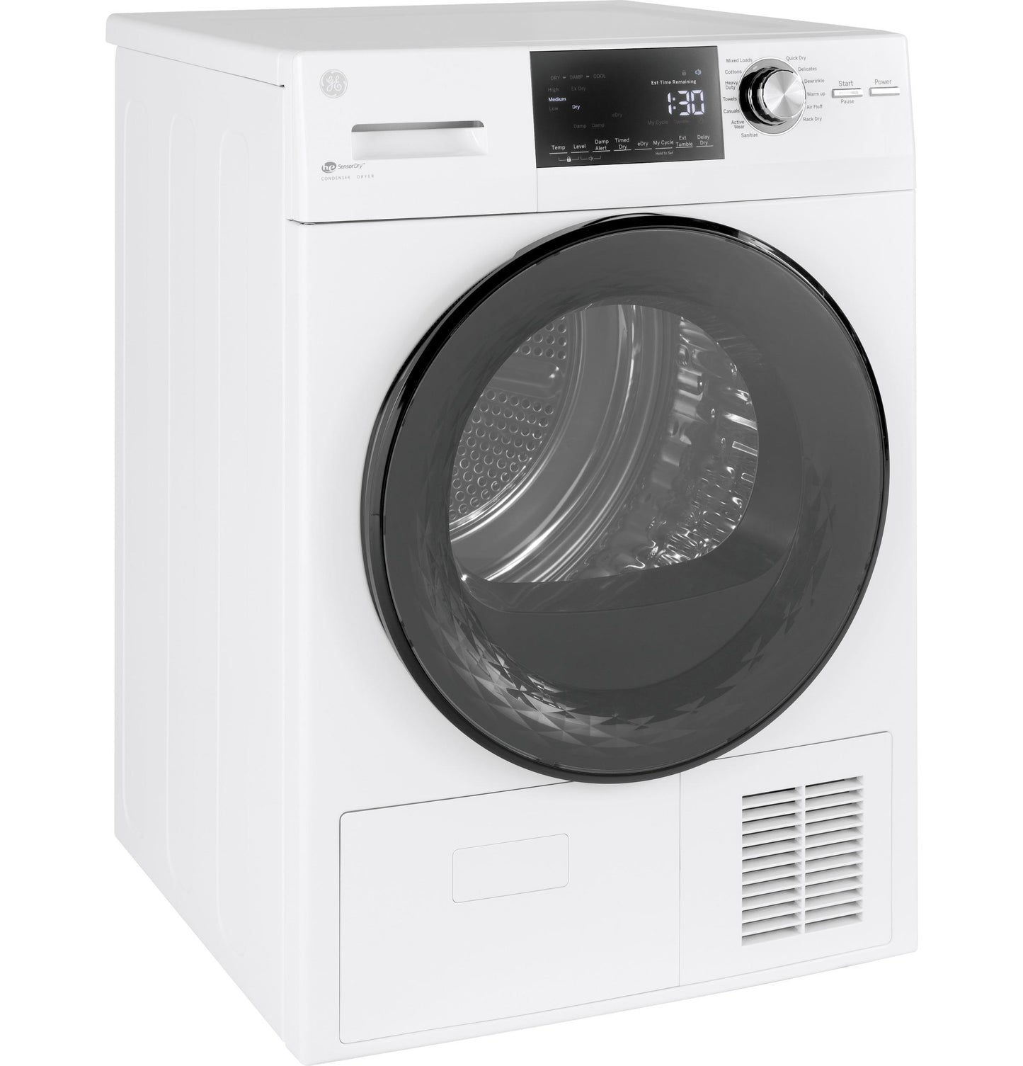 GE APPLIANCES GFT14ESSMWW Ge 4.1 CU.FT. Capacity 24"" Ventless Condenser Frontload ELECTRIC...