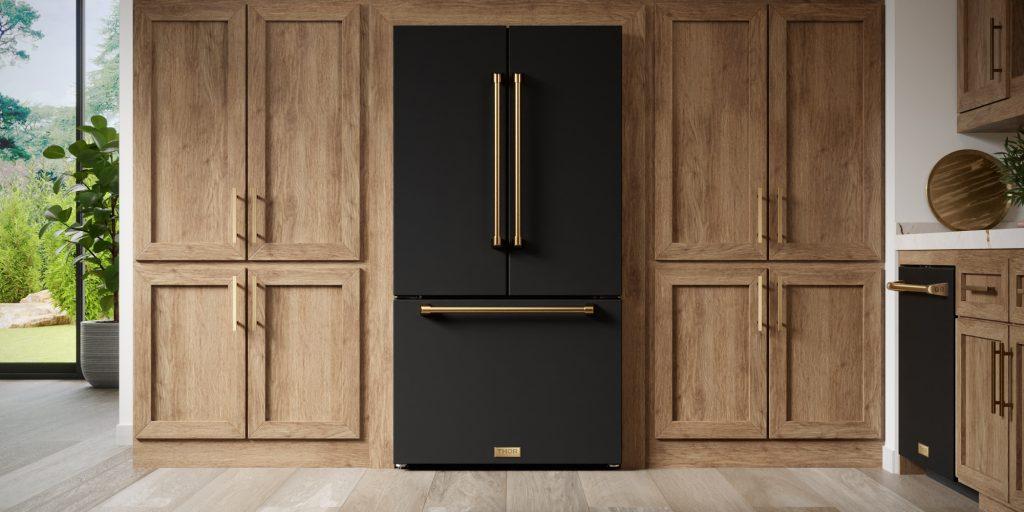 THOR KITCHEN RF3621CTD00BRZ 36 Inch 20.3 Cu Ft French Door Counter Depth Refrigerator With Ice ...