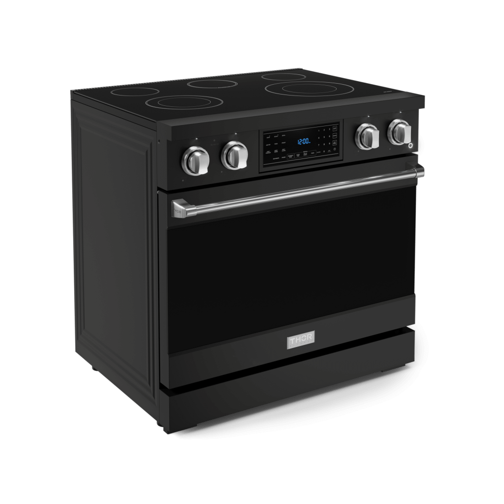 THOR KITCHEN RSE36BSS 36 Inch Professional Electric Range With Tilt Panel Touch Control I...
