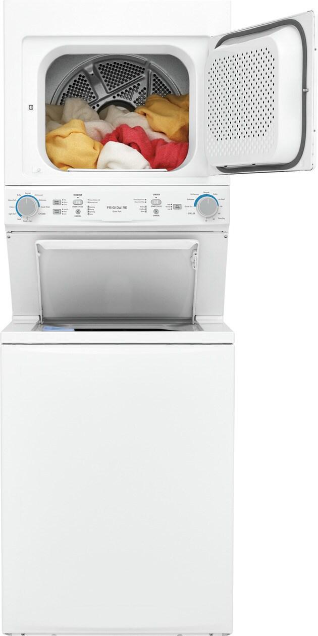 FRIGIDAIRE FLCG7522AW Frigidaire Gas Washer/dryer Laundry Center - 3.9 Cu. Ft Washer and ...