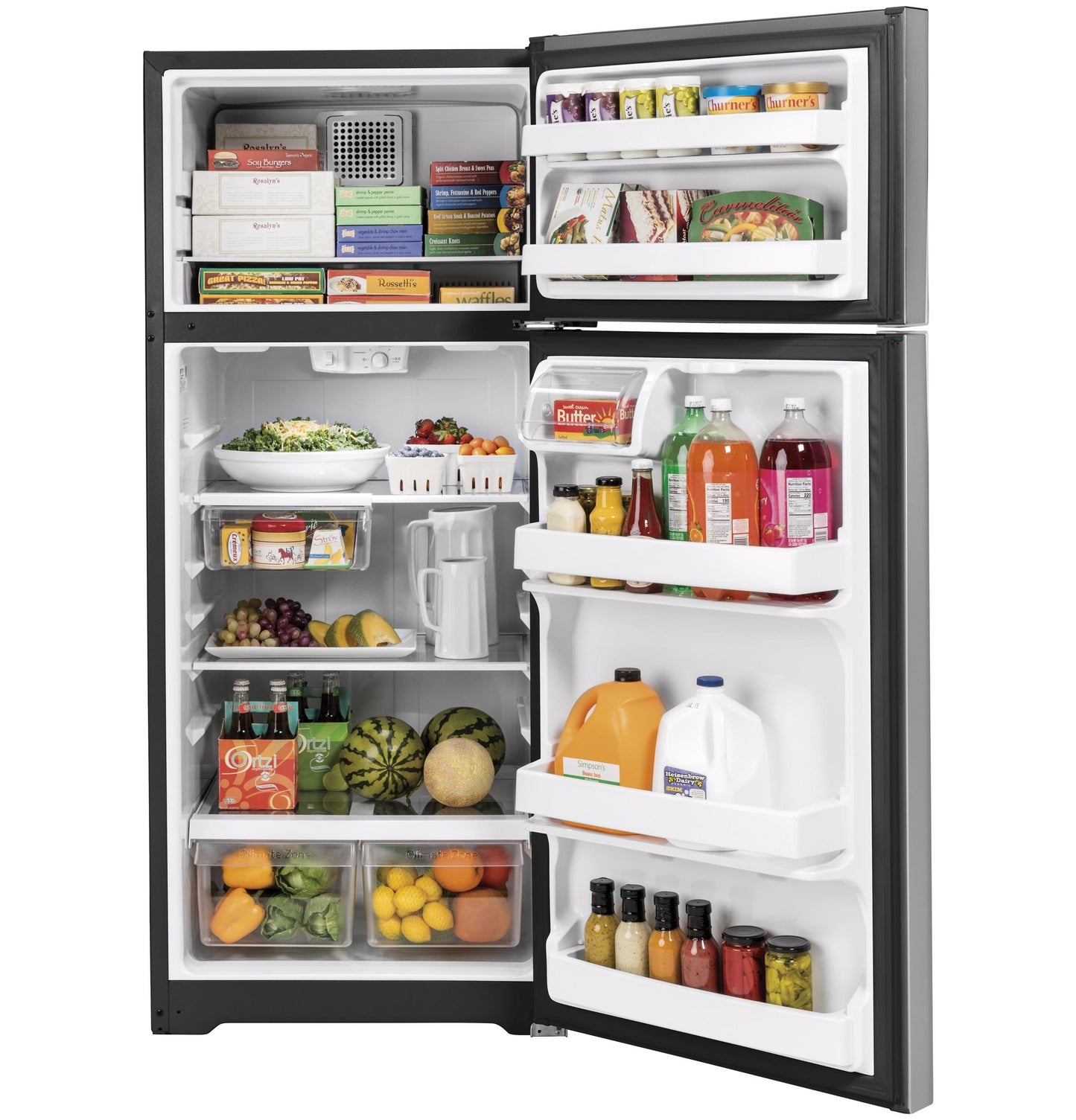 GE APPLIANCES GTS18HYNRFS Ge 17.5 Cu. Ft. Top-freezer Refrigerator