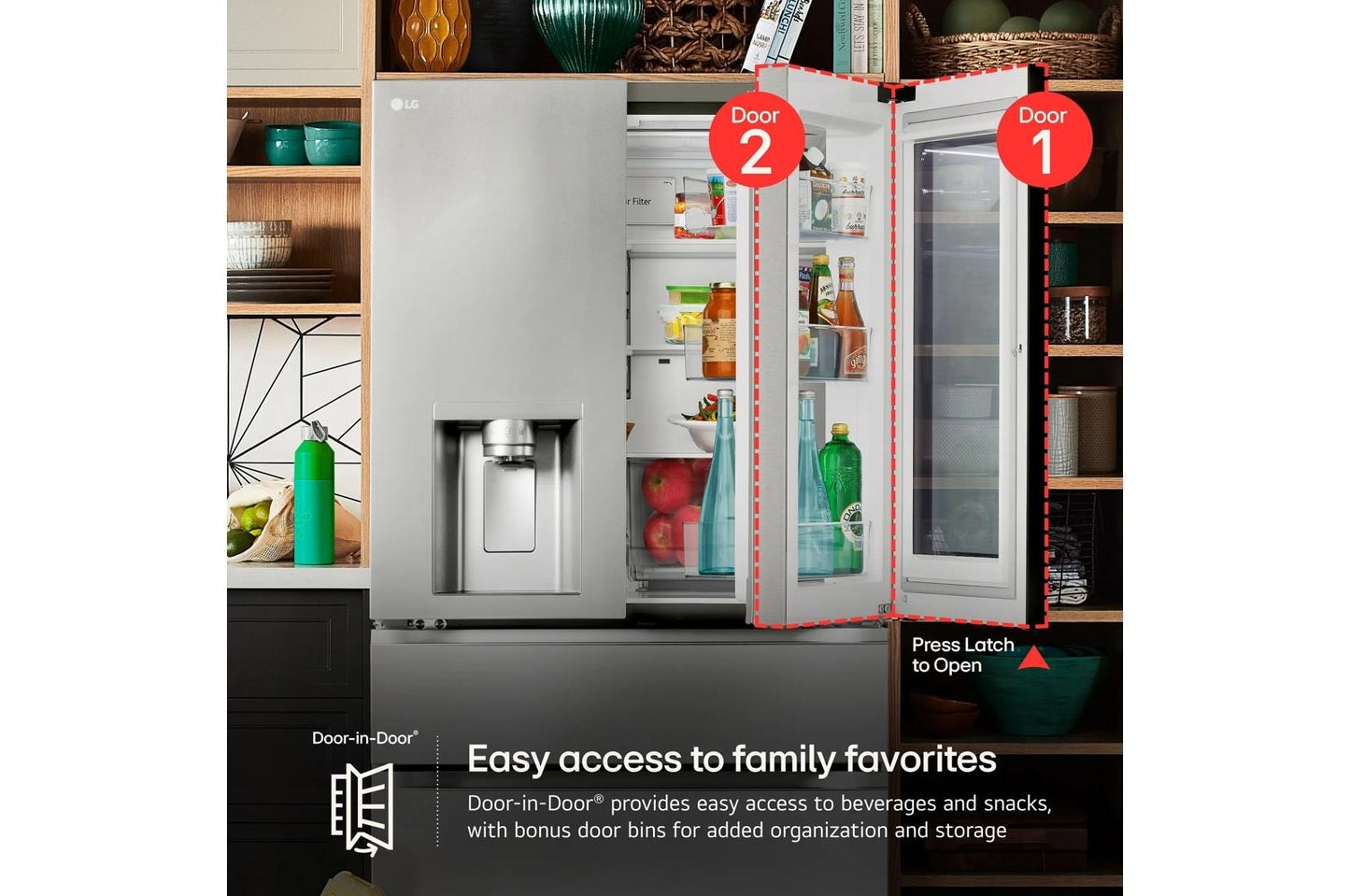 LG LRYXS3106D 31 Cu. Ft. Smart Standard-depth Max French Door Refrigerator WI...
