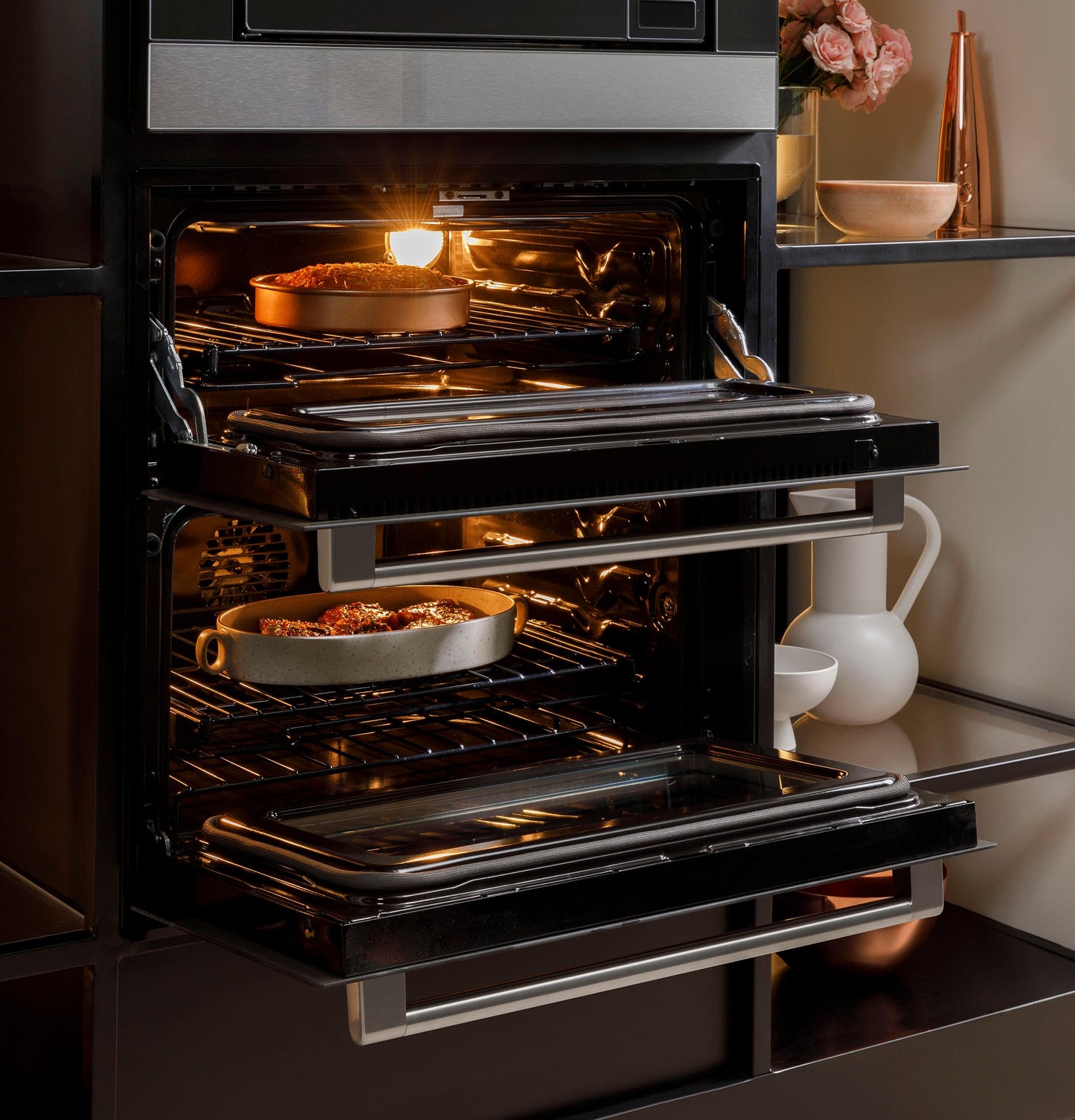 CAFE CTS92DM2NS5 Cafe Minimal Series 30"" Smart Built-in Twin Flex Single Wall ...
