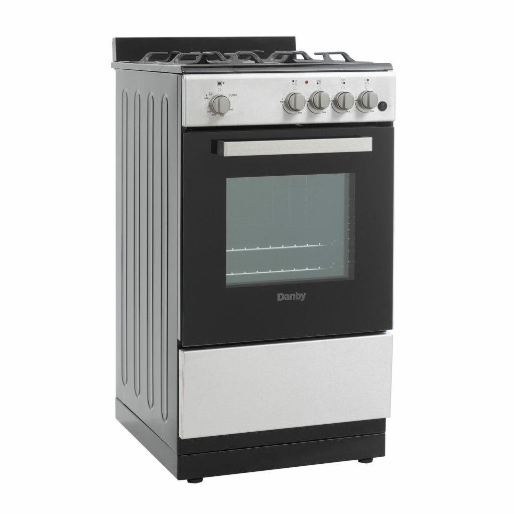 DANBY DR20V1BSSGLP Danby 20"" Wide Gas Range In Stainless Steel
