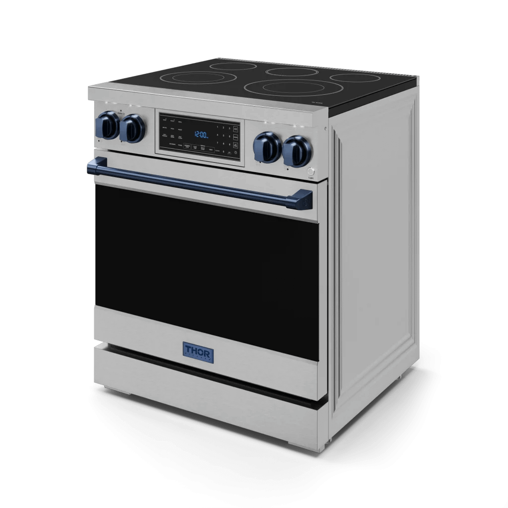 THOR KITCHEN RSE30BLU 30 Inch Professional Electric Range With Tilt Panel Touch Control I...