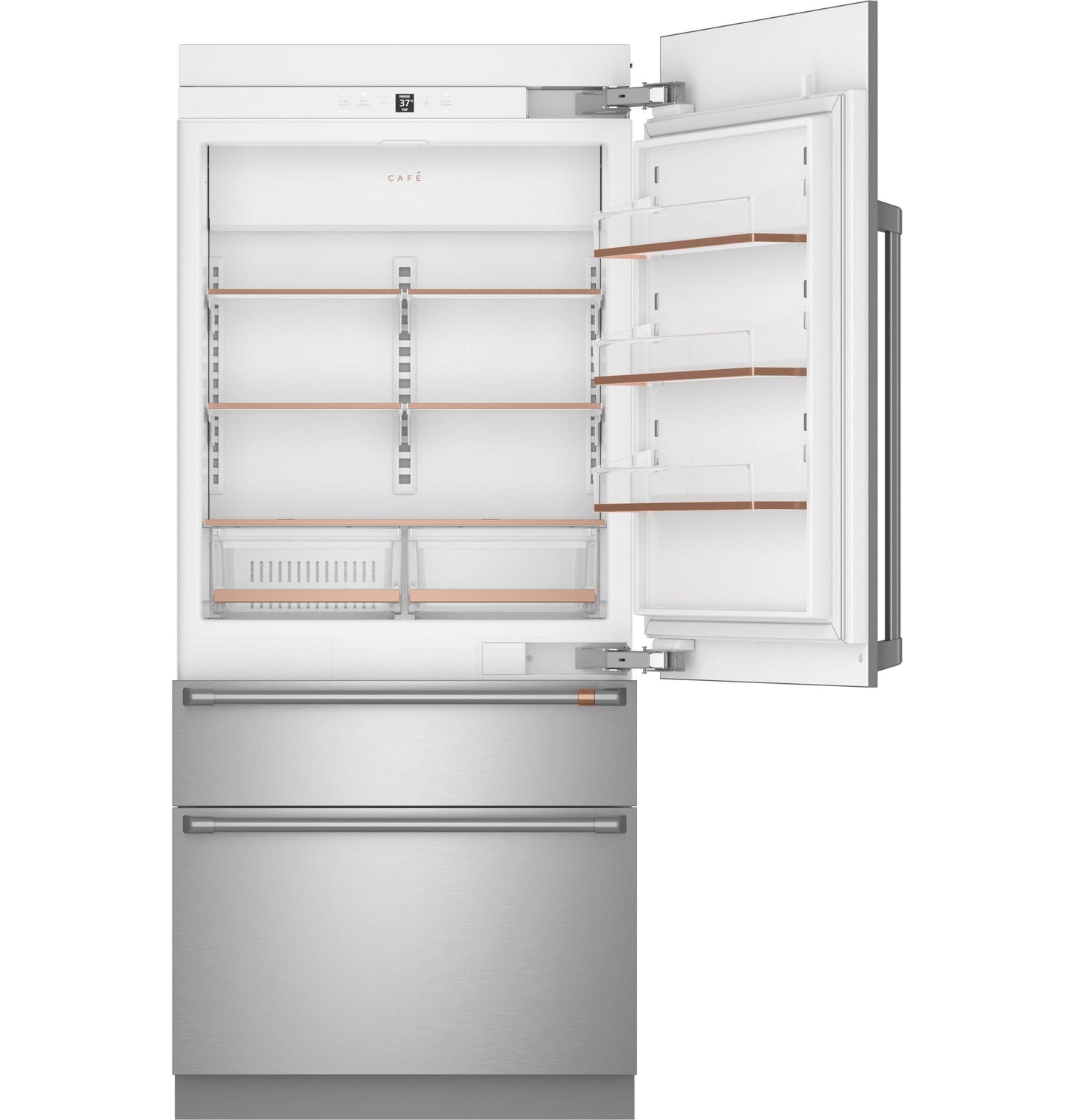 CAFE CIC36RP2VS1 Cafe Cafe 36"" Integrated Bottom-freezer Refrigerator
