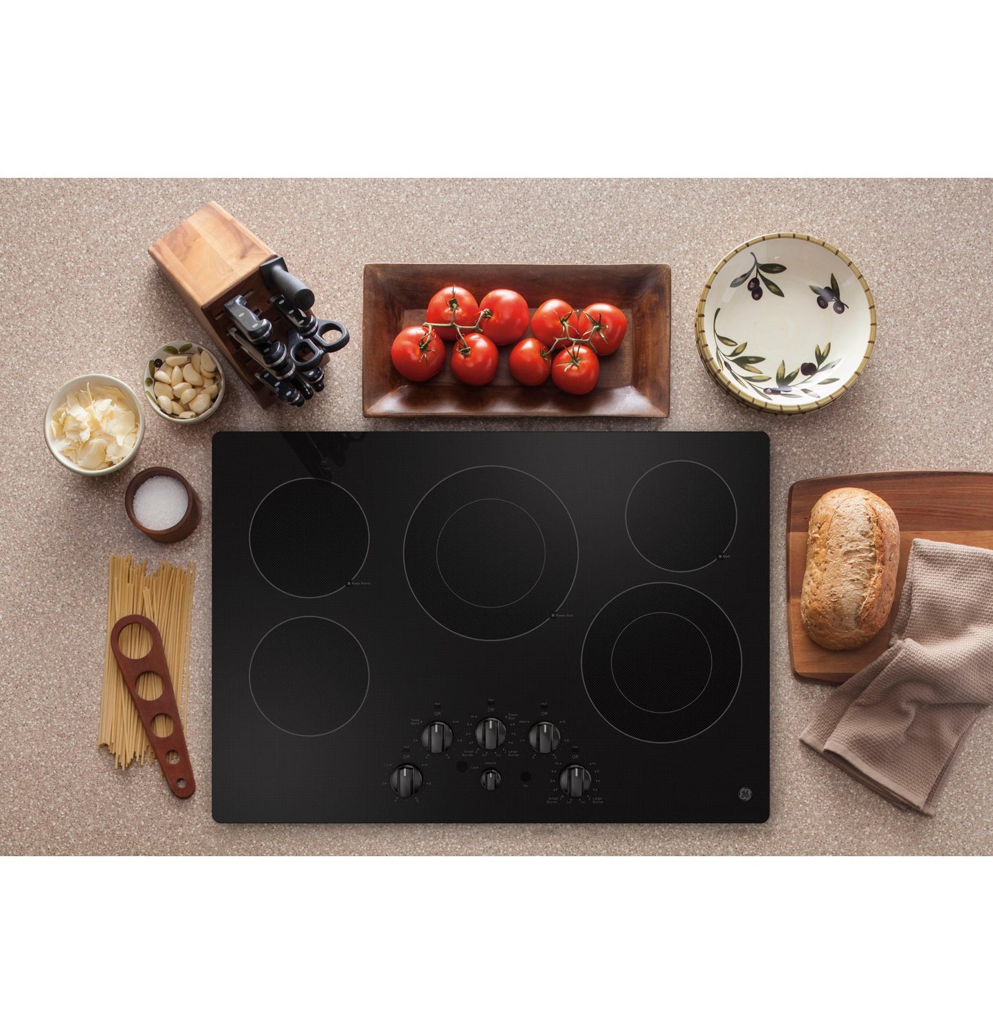 GE APPLIANCES JEP5030DTBB Ge 30"" Built-in Knob Control Electric Cooktop