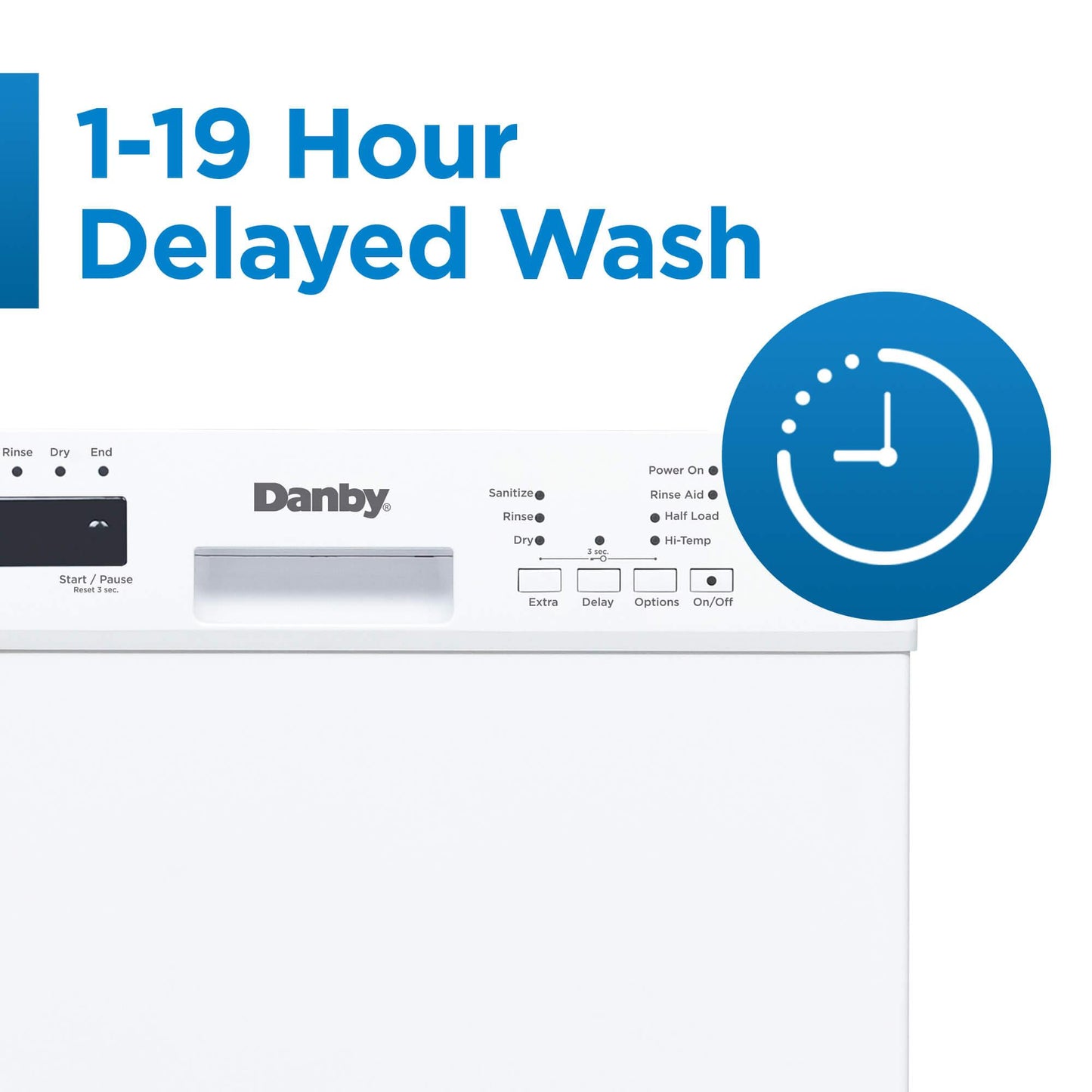 DANBY DDW18D1EW Danby 18"""" Built-in Dishwasher With Front Controls (white)