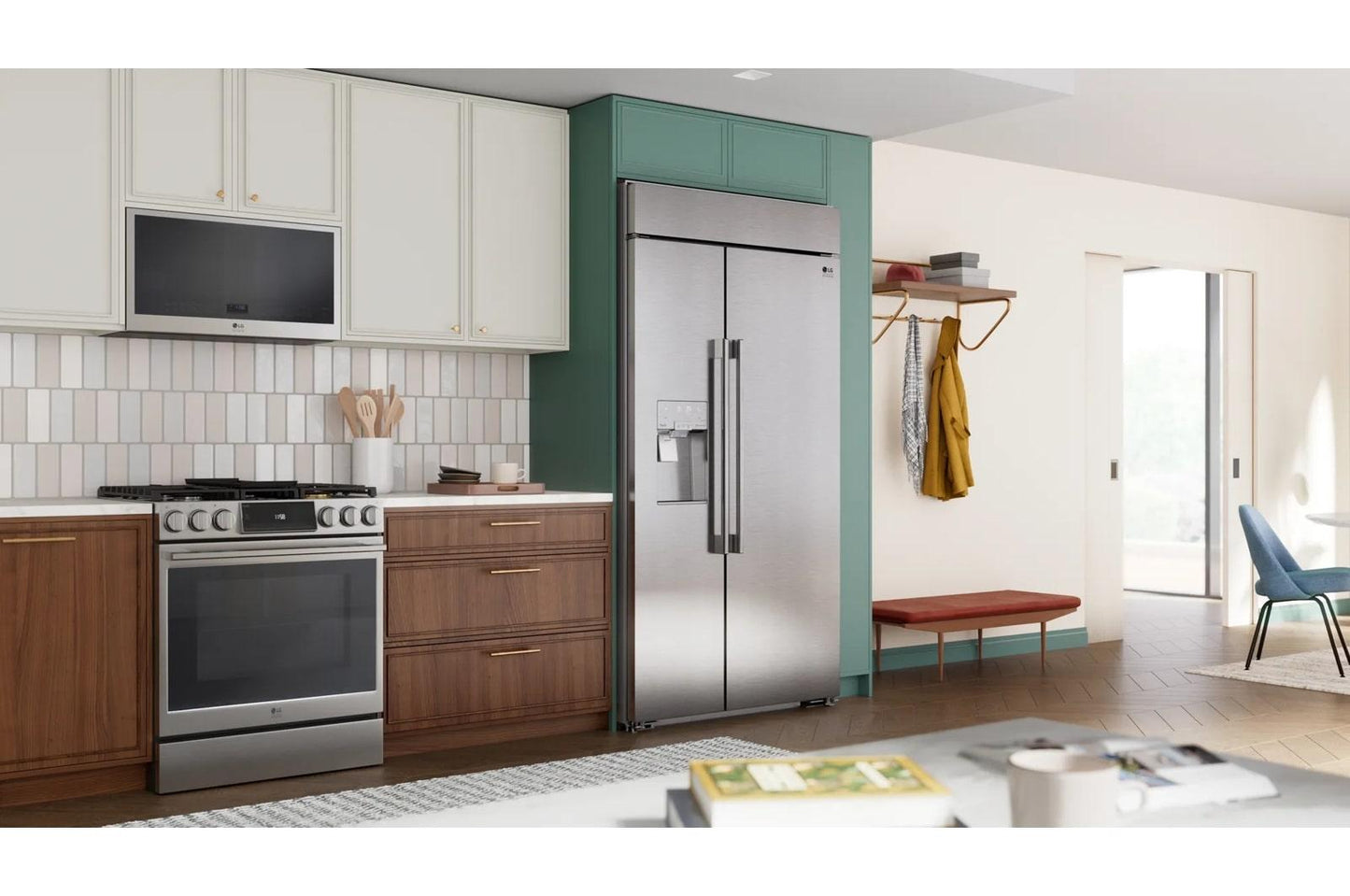 LG SRSXB2622S LG Studio 26 Cu. Ft. Smart Side-by-side Built-in Refrigerator With ...