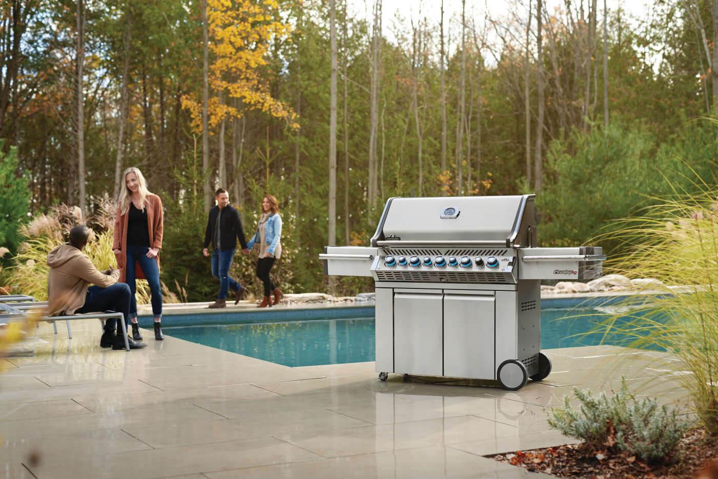NAPOLEON BBQ PRO665RSIBPSS3 Prestige Pro 665 Rsib Infrared Rear & Side Burners Stainless Steel ...
